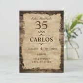 INVITATION INVITACIÓN RÚSTICA (Debout devant)