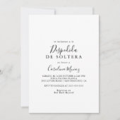 Invitation Invitación Sencilla de Despedida de Soltera (Devant)