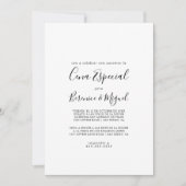 Invitation Invitación Sencilla y Minimalista de Cena Especial (Devant)