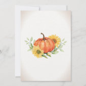 Invitation Invitación Sunflowers & Citrouilles Baby shower d' (Dos)