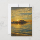 Invitation Invitación Sunset over a Mediterranean Harbour (Devant)