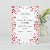 Invitation Invitación tema Mexicano para boda (Debout devant)