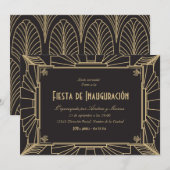 Invitation Invitación temática de 1920 fiesta de investiación (Devant / Derrière)