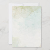 Invitation Invitacion vert élégant Bautizo mignon Baptême (Dos)