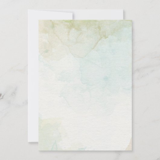 Invitation Invitacion vert élégant Bautizo mignon Baptême (Dos)