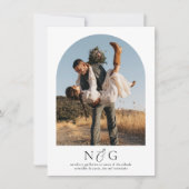 Invitation Invitaciones de Boda Elegantes y Modernas 2 Fotos (Devant)