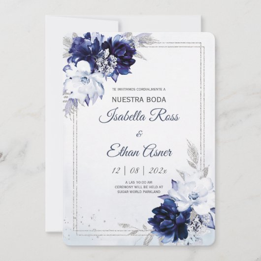 Invitation Invitaciones En Espanol Para Bodas (Devant)