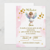 INVITATION INVITACIONES PARA BAUTIZO DE NIÑA (Devant / Derrière)