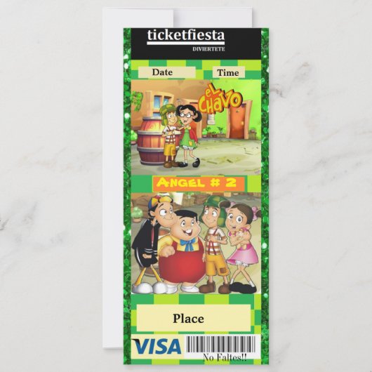 Invitation invitacon le mec de la huit (Devant)