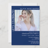 Invitation Invitat 2024 Modern Minimal Photo Graduation Party (Dos)