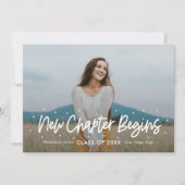 Invitation Invitat de graduation de couleur modifiable d'Outl (Devant)