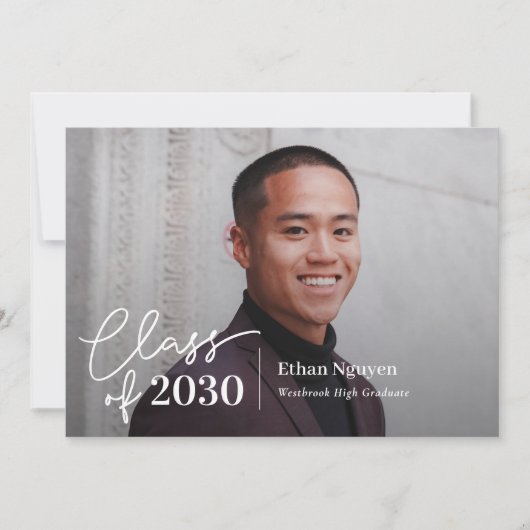 Invitation Invitat de graduation de couleur modifiable tout s (Devant)