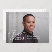 Invitation Invitat de graduation de couleur modifiable tout s (Devant / Derrière)