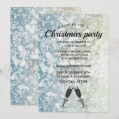 Invitation Invitat de Noël parfait, élégant et brillant (Devant / Derrière)