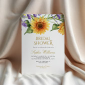 Invitation Invitat Sunflowers & Lavender Fête des mariées