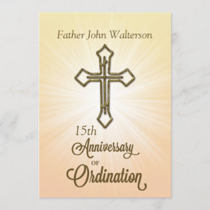 Invitation Invitation, 15e anniversaire de l'ordination