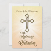 Invitation Invitation, 55e anniversaire de l'ordination (Devant)