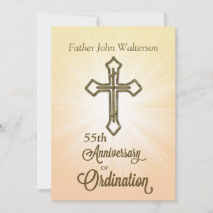 Invitation Invitation, 55e anniversaire de l'ordination
