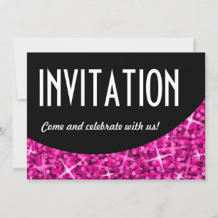 Invitation "Invitation" à la courbe noire Glitz Pi