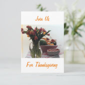 INVITATION **INVITATION À LA FÊTE OU AU DÎNER DE THANKSGIVING (Debout devant)