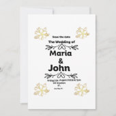 Invitation "Invitation à l'anniversaire du Mariage" (Devant)