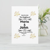 Invitation "Invitation à l'anniversaire du Mariage" (Debout devant)