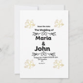 Invitation "Invitation à l'anniversaire du Mariage" (Dos)