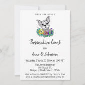 Invitation **Invitation à un événement adorable avec Frenchie (Dos)