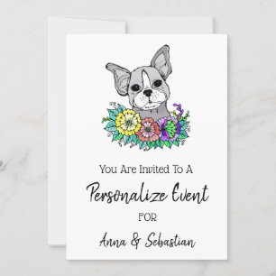 Invitation **Invitation à un événement adorable avec Frenchie