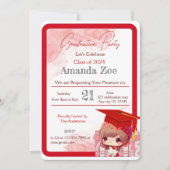 Invitation Invitation/Annonce de fête de fin d'études (Devant)