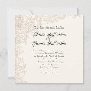 Invitation Invitation, Carré - Wings of Love Mariage Collecti