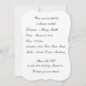 Invitation Invitation, considérant de danse, ballet (Dos)