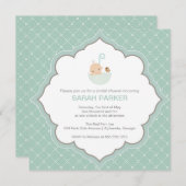 Invitation {invitation de baby shower de bébé minuscule} (Devant / Derrière)