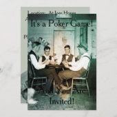 Invitation Invitation de jeu de poker 1890 (Devant / Derrière)
