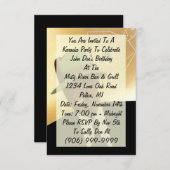 Invitation Invitation de la soirée du Karaoke Part (Devant / Derrière)