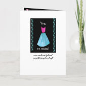 Invitation Invitation du préposé PINK & BLUE Gown (Dos)