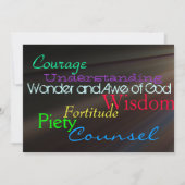 Invitation Invitation/Faire-part de Baptême en verre tendu (Dos)