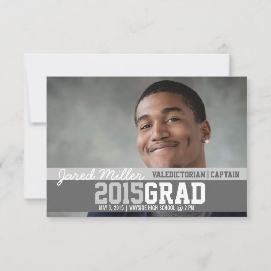 Invitation Invitation/Faire-part de diplôme| GRADE (Devant)