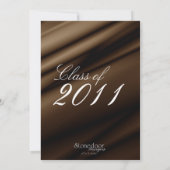 Invitation Invitation/Faire-part de graduation de la soie au  (Dos)