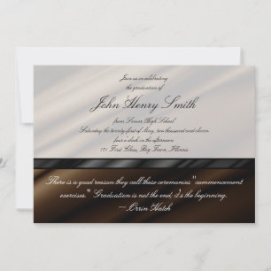 Invitation Invitation/Faire-part de graduation de la soie au 