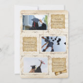 Invitation Invitation/Faire-part de graduation vintage (Dos)