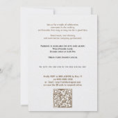 Invitation 🎓Invitation fête de fin d'études avec code QR ann (Dos)