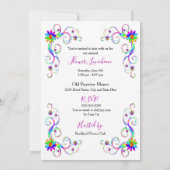 Invitation Invitation, Fun Floral, Colorful (Dos)