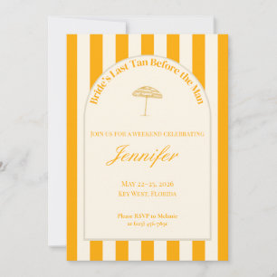 Invitation Invitation/Itinéraire de l'enterrement de vie de j