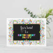 Invitation Invitation, Parti de la retraite, Couleurs/Design (Debout devant)