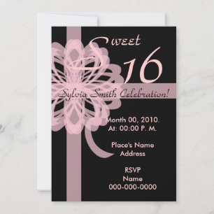 Invitation Invitation-Personnaliser de Sweet sixteen