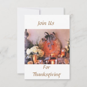 INVITATION **INVITATION POUR UNE FÊTE OU UN DINER DE THANKSGI