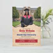 Invitation 🎓Invitation pour une soirée de remise de diplômes (Debout devant)