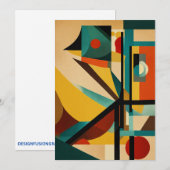 Invitation "Invitation surréaliste du Bauhaus" (Devant / Derrière)