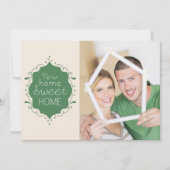 Invitation Invitation/vert de photo de partie de pendaison de (Devant)